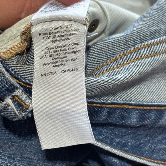J.Crew Factory 90's Vintage Baggy Cropped Slightly Distressed Jeans Size 31 - Picture 7 of 8